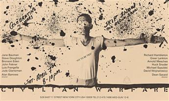 JANE BAUMAN Group of 3 Group Exhibition Flyers.